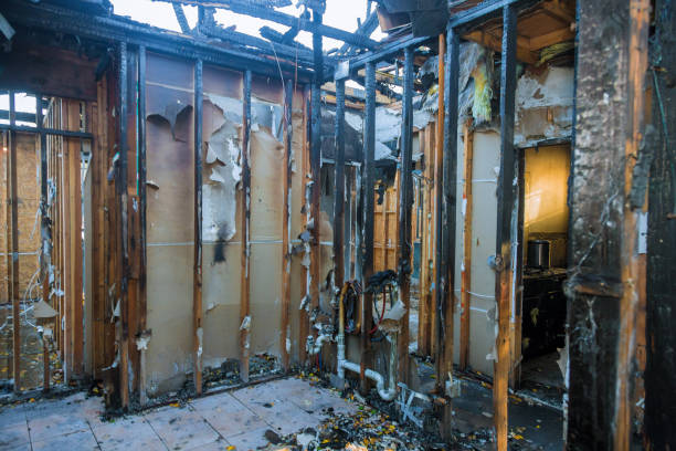 Professional Fire Damage Removal technician working in Glenmoor, OH